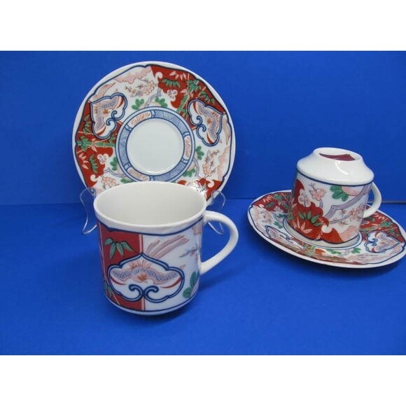Georges Briard Heirloom Vintage Set Of 2 Tea Cups And Saucers - Picture 8 of 10